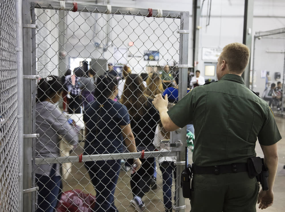 <em>Actors – US conservative commentator Ann Coulter has called children crying at the US border ‘child actors’ (Picture: AP)</em>