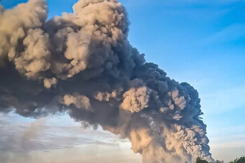 A huge plume of smoke seen in Cannock