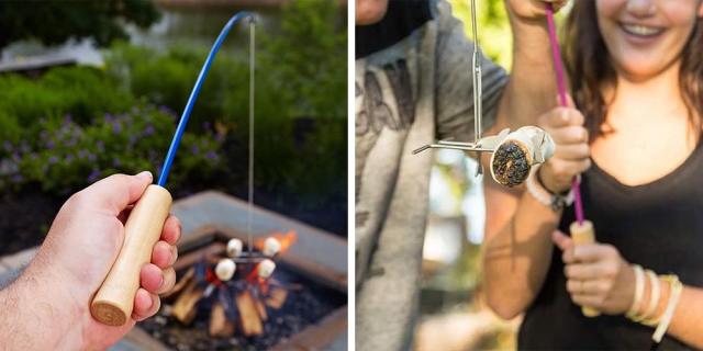 This Campfire Fishing Rod Roasts Marshmallows for the Ultimate S'mores  Experience