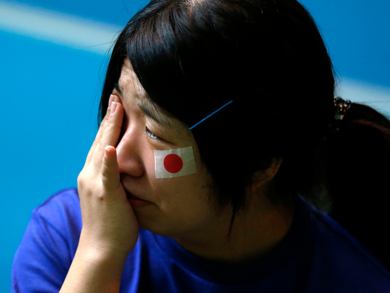 Japan sad fan