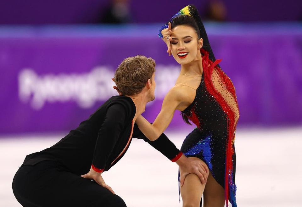 <p>chockolate02: Just had a blast on Olympic ice with my love @evan_bates. My ankle will be ok, thank you for your messages!<br> photo: @gettysport @allsportsnapper (Photo via Instagram/chockolate02) </p>