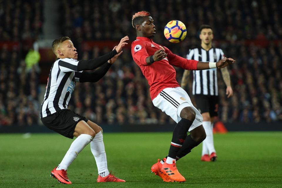 Paul Pogba returned to Manchester United’s lineup with a goal and an assist. (Getty)