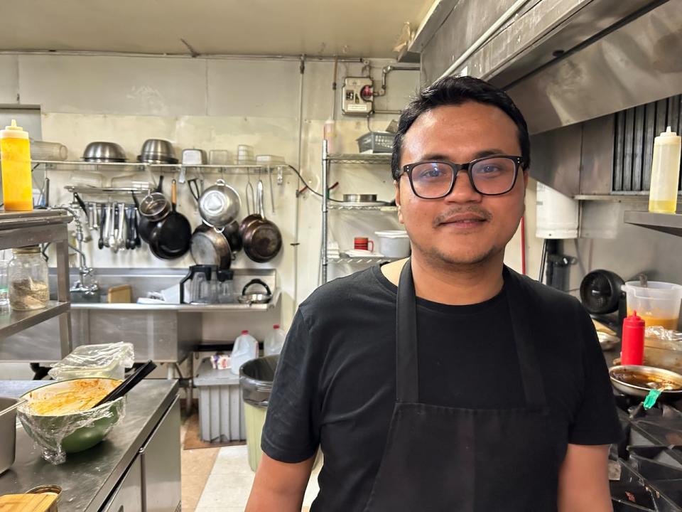 Maksudur Raahman moved from Bangladesh to Saskatoon in March with his wife and a three-year-old daughter for a better quality of life. Now, he works 40 to 50 hours a week on minimum wage at two restaurants and says there is no quality of life as he doesn't even have enough time to spend with his child.