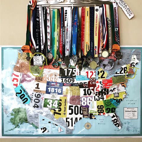 You’ll Love These Creative Ways to Show Off Your Medals and Bibs