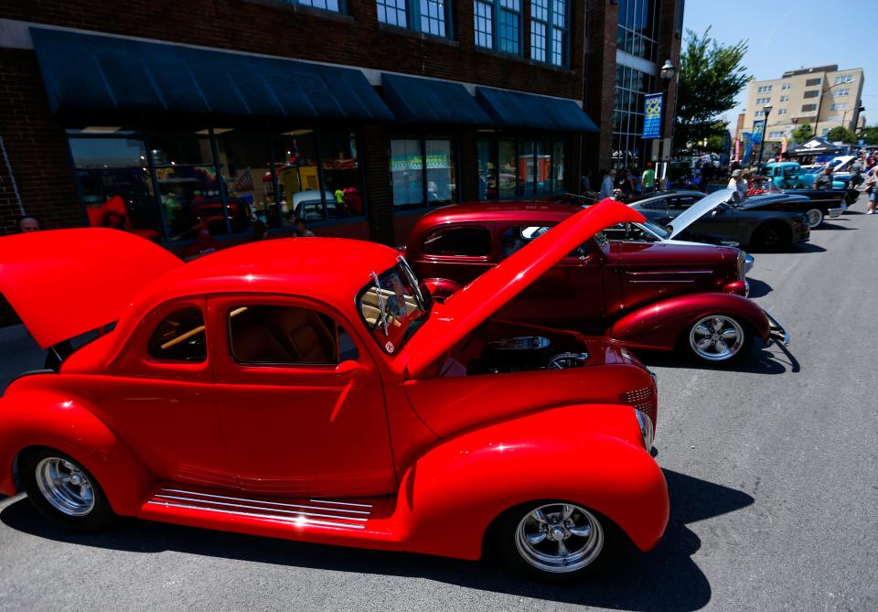 Cars of all different types, ages and colors overtook Downtown Springfield on Friday, Aug. 12, 2022 as the Birthplace of Route 66 Festival got into full swing after a 2-year hiatus due to the COVID-19 pandemic.