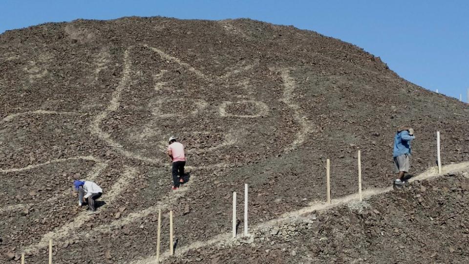 Geoglifo de un felino