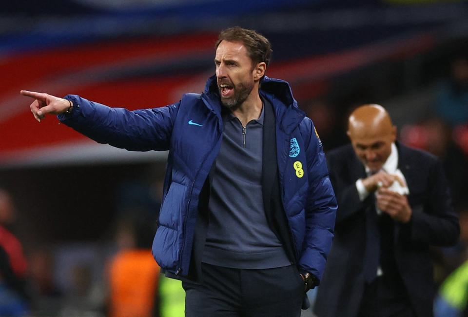 England’s two qualifying wins over Italy make them contenders for Euro 2024, can Gareth Southgate lead them to glory? (REUTERS)