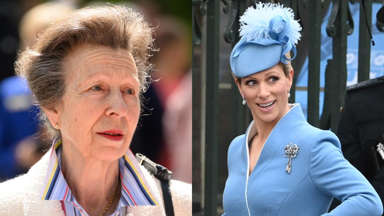  Princess Anne's shocking decision helped Zara. Seen here are Princess Anne and Zara Tindall at different occasions. 