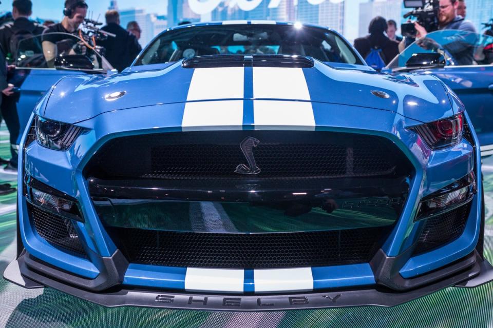 The all-new 2020 Mustang Shelby GT 500 is seen during the 2019 North American International Auto Show held at Cobo Center in downtown Detroit on Monday, Jan. 14, 2019. 