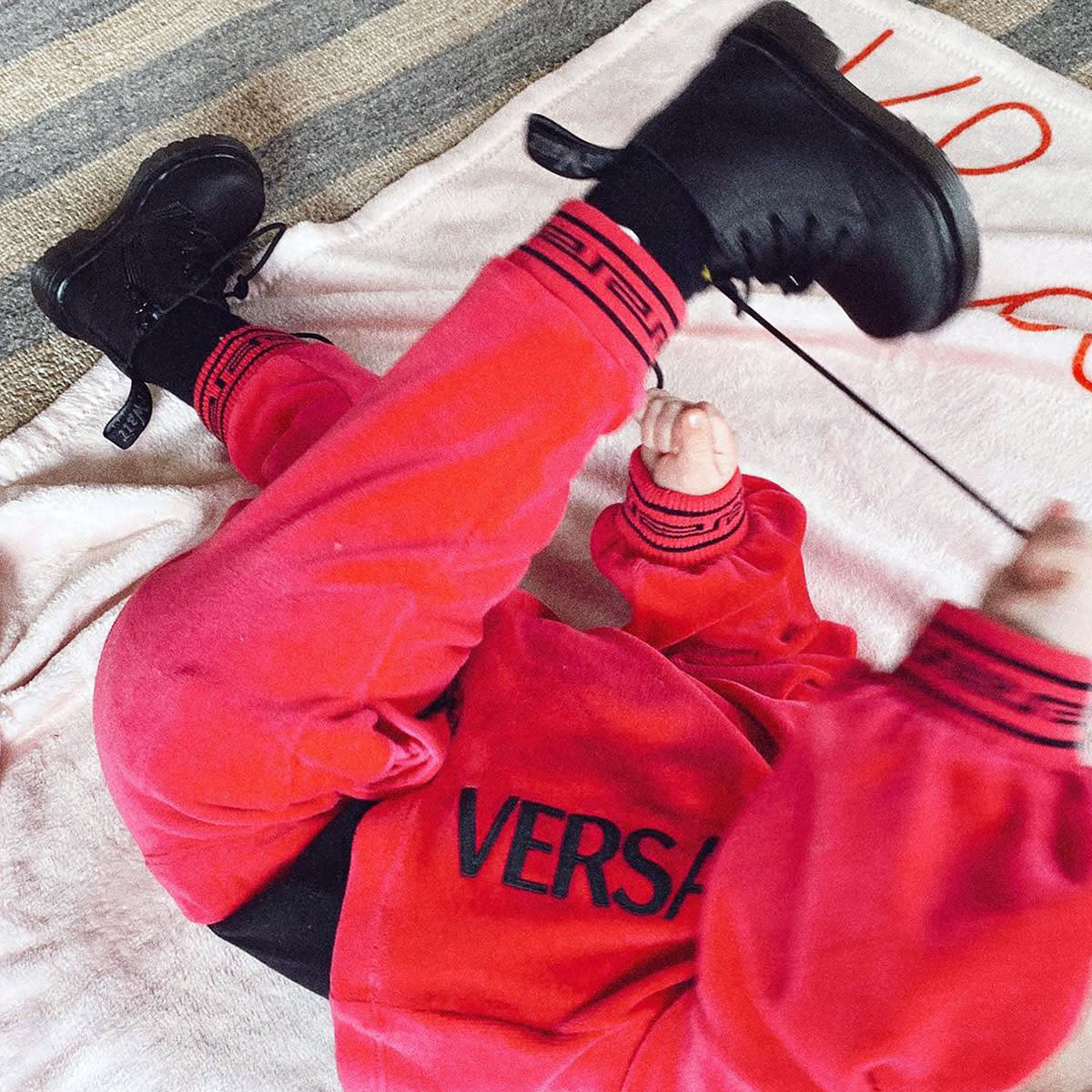 Too Cute! Gigi Hadid’s 7-Month-Old Daughter Khai Wears Versace Sweatsuit