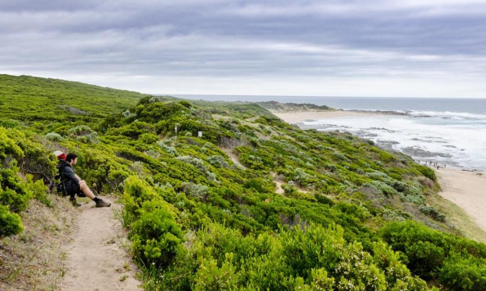 The Devil’s Kitchen campground on the Great Ocean Walk features a ‘truly fabulous dunny’ on stilts.