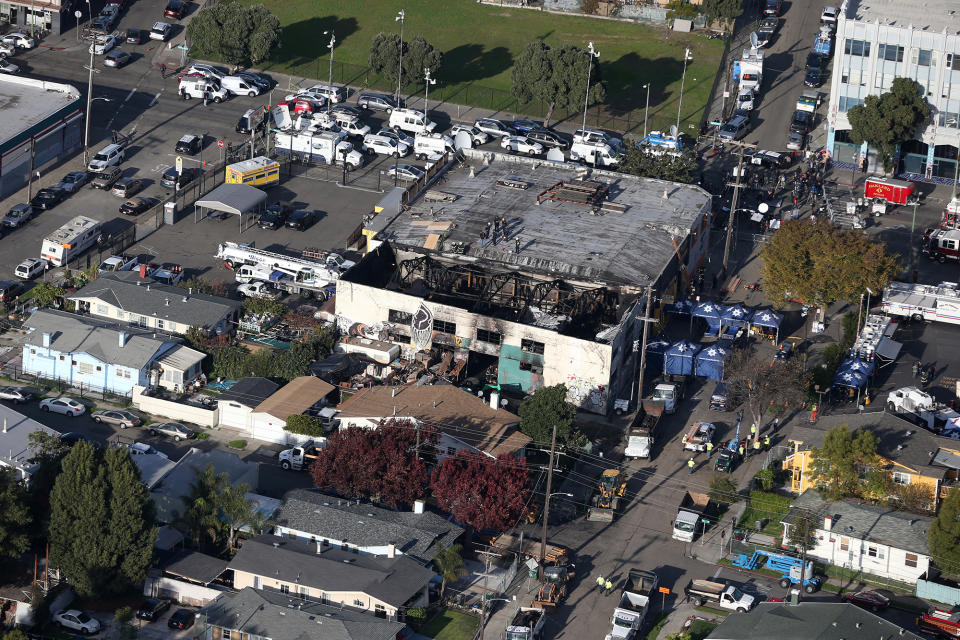 Fatal warehouse fire in Oakland