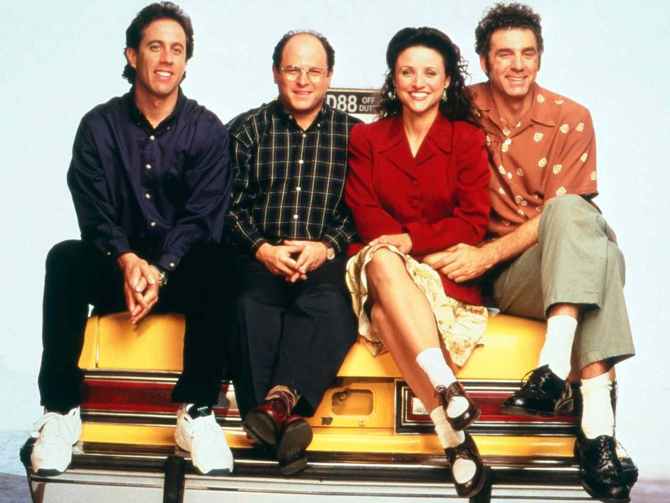 <p>United Archives GmbH / Alamy</p> Jerry Seinfeld, Jason Alexander, Julia Louis-Dreyfus, and Michael Richards.