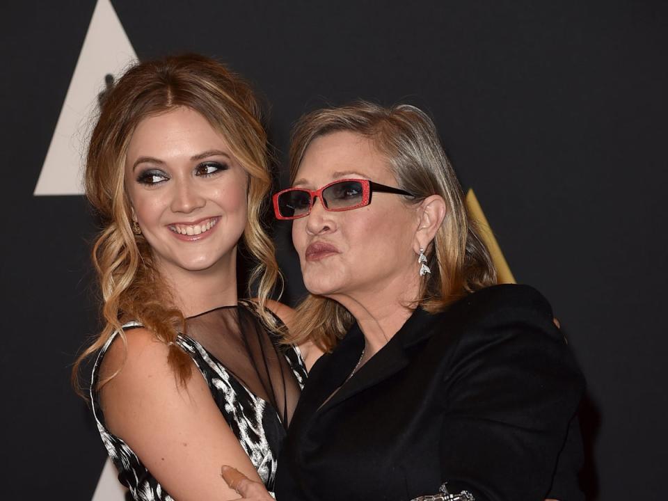 Billie Lourd and Carrie Fisher (Getty Images)