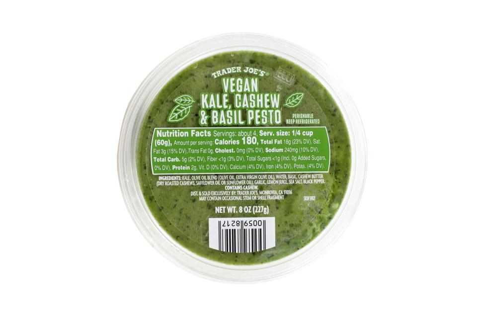 Trader Joe's Vegan Kale, Cashew and Basil Pesto