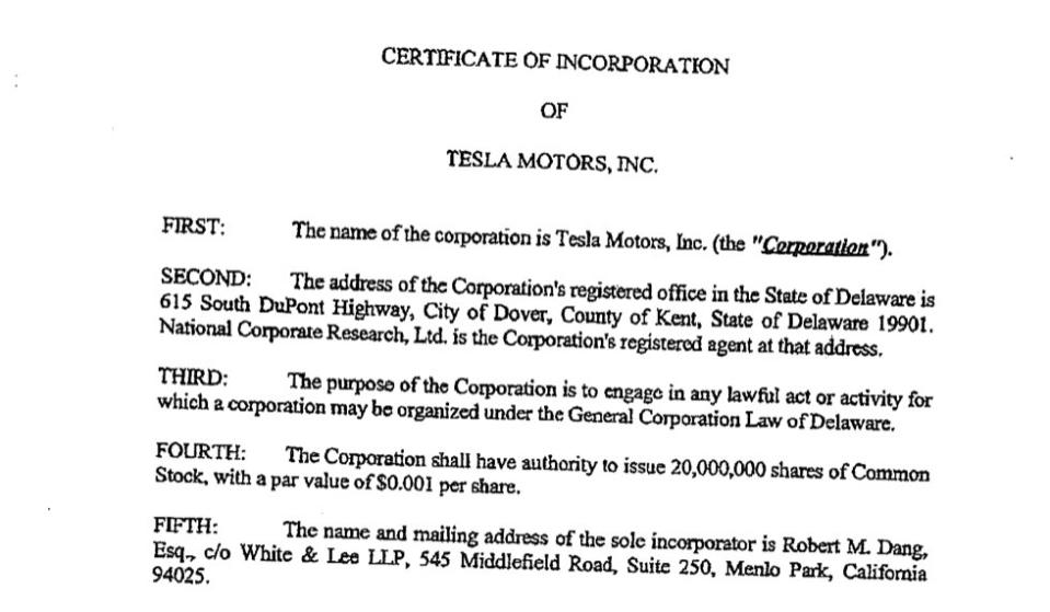 tesla incorporation