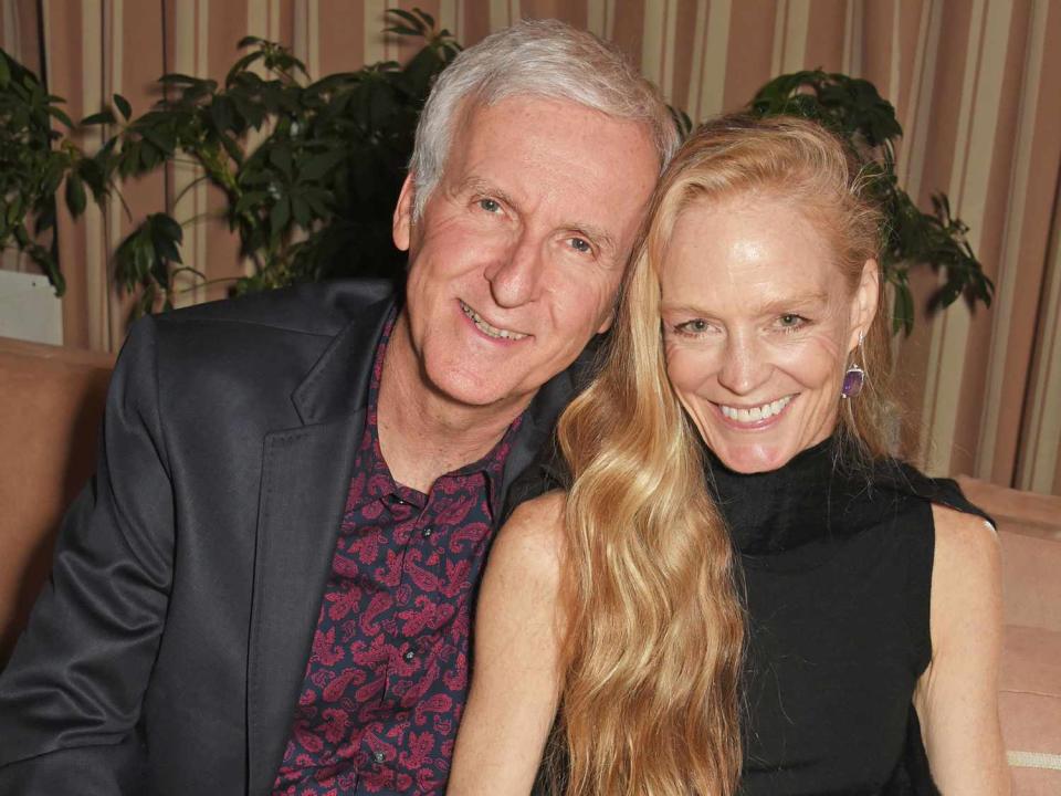 James Cameron (L) and Suzy Amis Cameron attend the first annual gala hosted by MAISON-DE-MODE.COM and Perrier Jouet on March 3, 2018 in Los Angeles, California