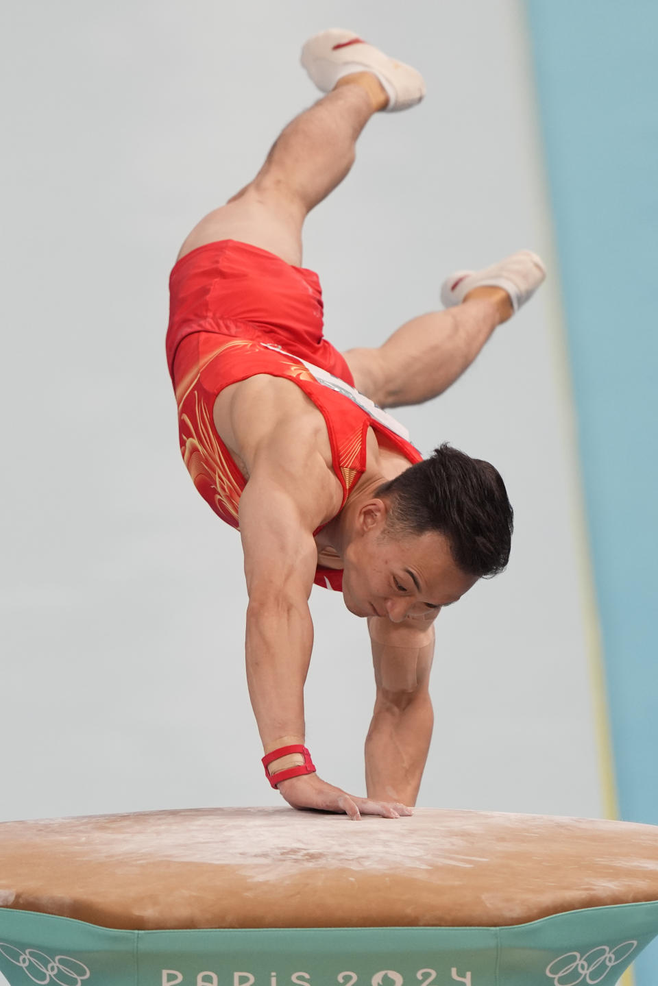 Japan’s Shinnosuke Oka wins men's Olympic allaround title. Defending