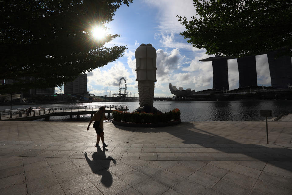 Merlion Park in Singapore.