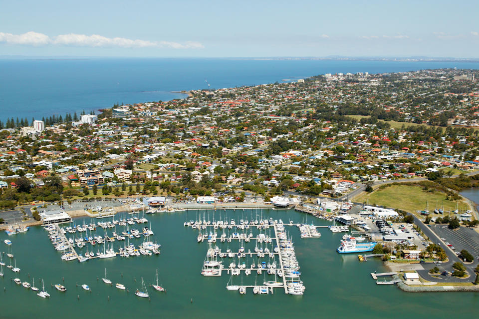 Aerial view of Redcliffe, Australia