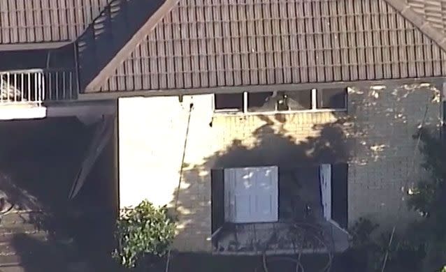 The scene following the blaze in Everton Hills. Source: 7 News