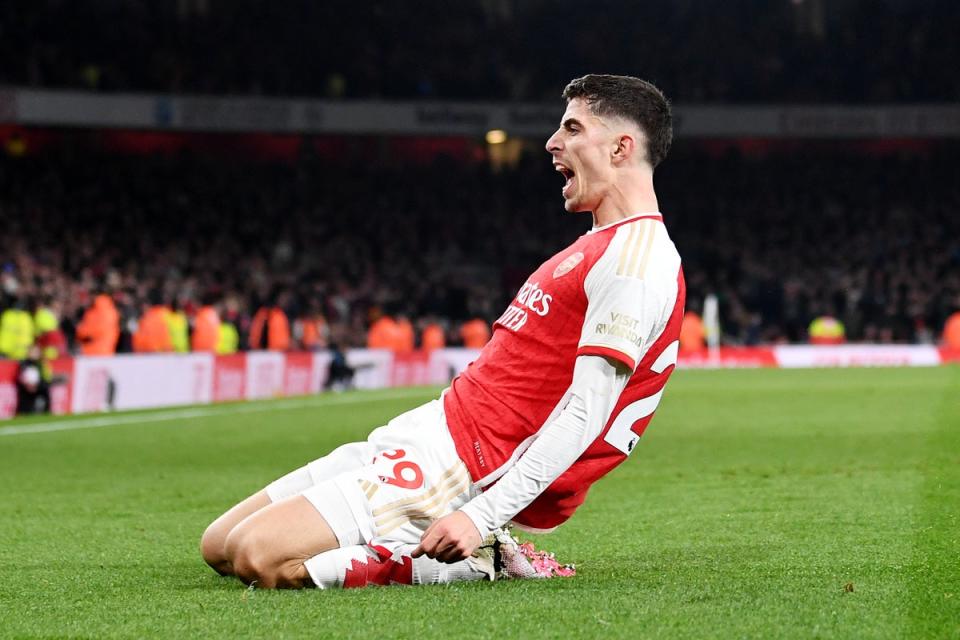 Kai Havertz was hero for Arsenal (Arsenal FC via Getty Images)