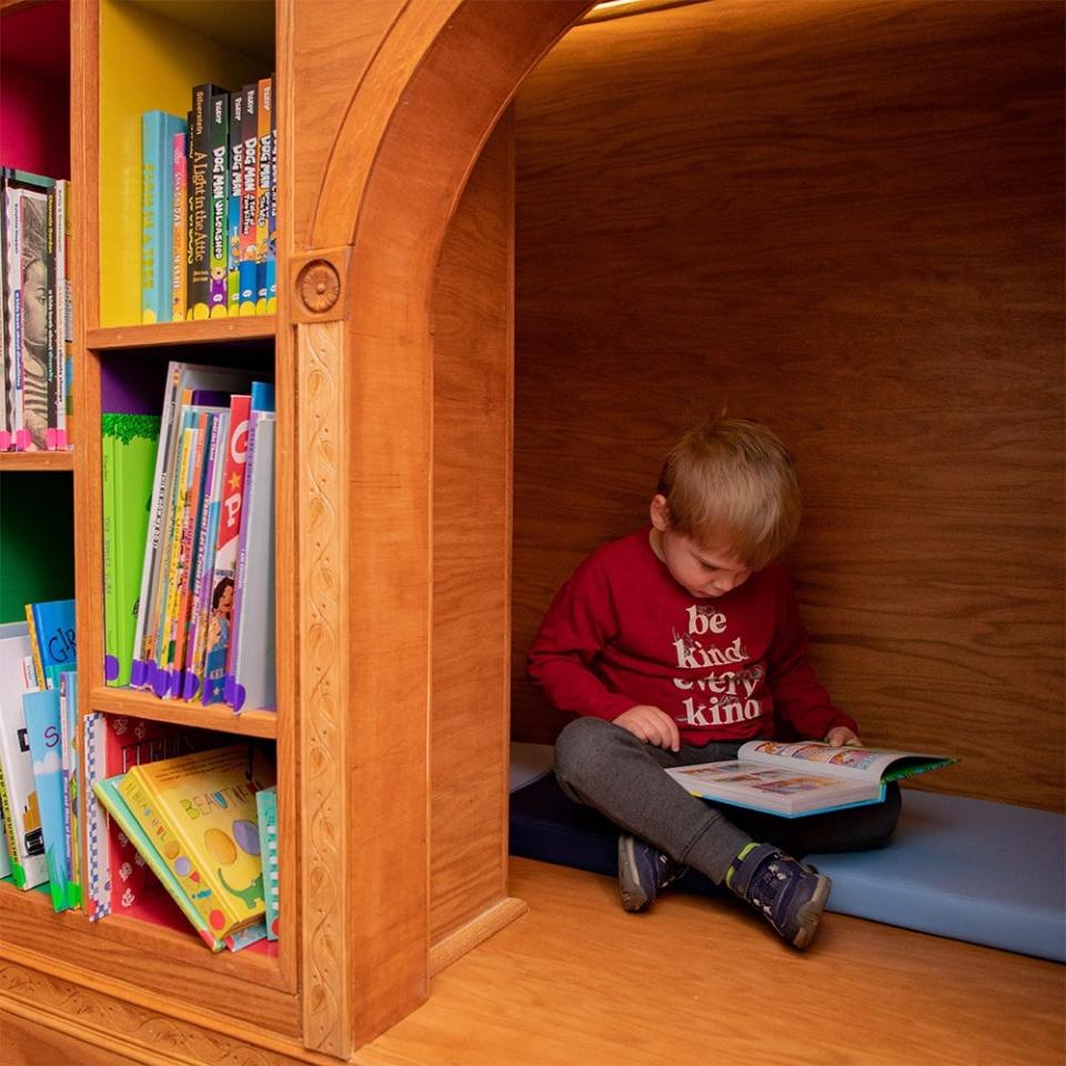 The Book Nook at The Childrens Museum of the Upstate in Greenville SC.