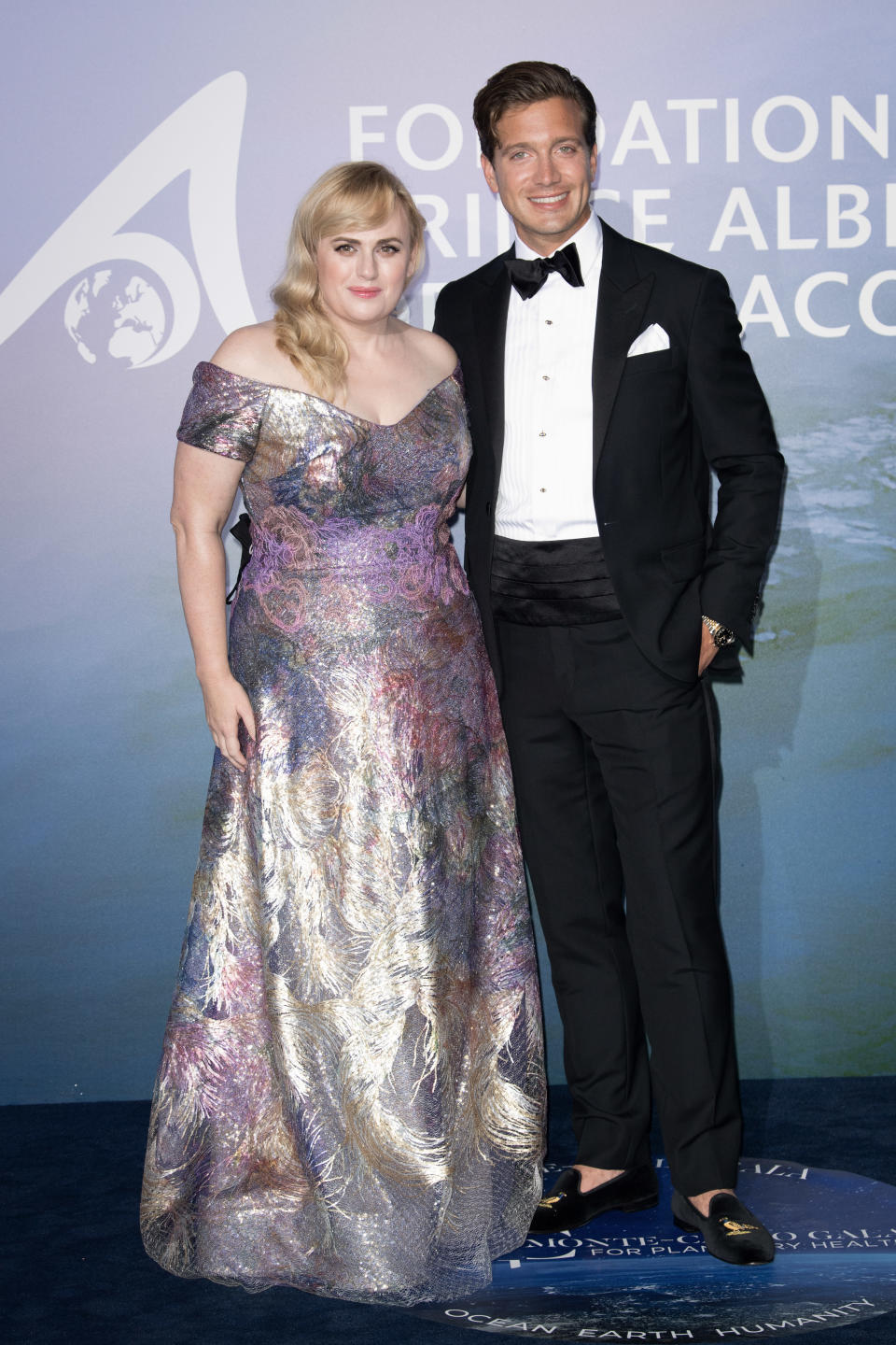 Rebel Wilson made her red carpet debut with new boyfriend Jacob Busch. Photo: Getty