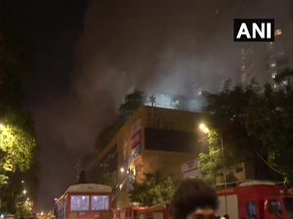 Major fire breaks out in Mumbai mall on Thursday. Photo/ANI