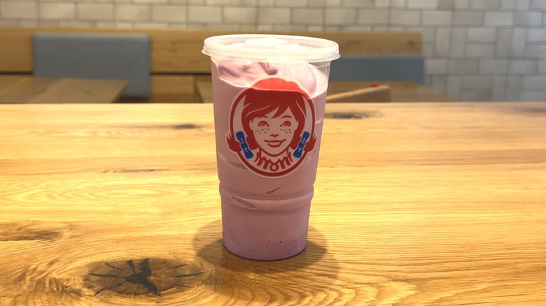 Wendy's Triple Berry Frosty close-up