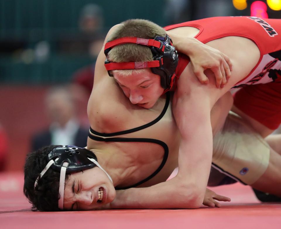 In one of the rare times this season, Wadsworth's Jaxon Joy (top) won't be the favorite at a tournament.