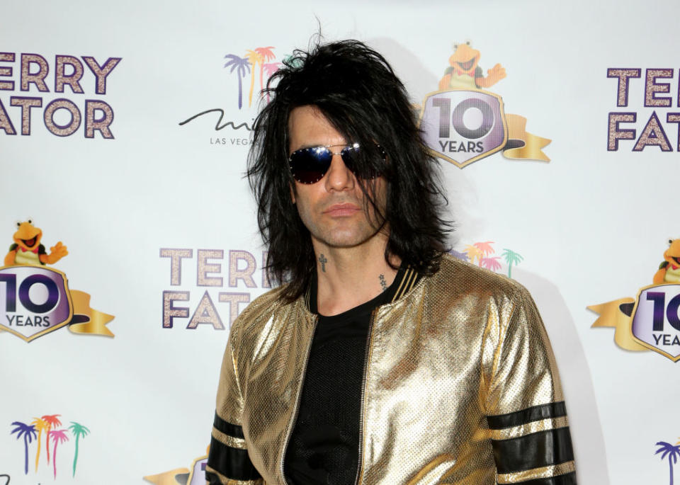 Criss Angel attends Terry Fator's 10th anniversary show at The Mirage Hotel and Casino on March 15 in Las Vegas. (Photo: Gabe Ginsberg/Getty Images)