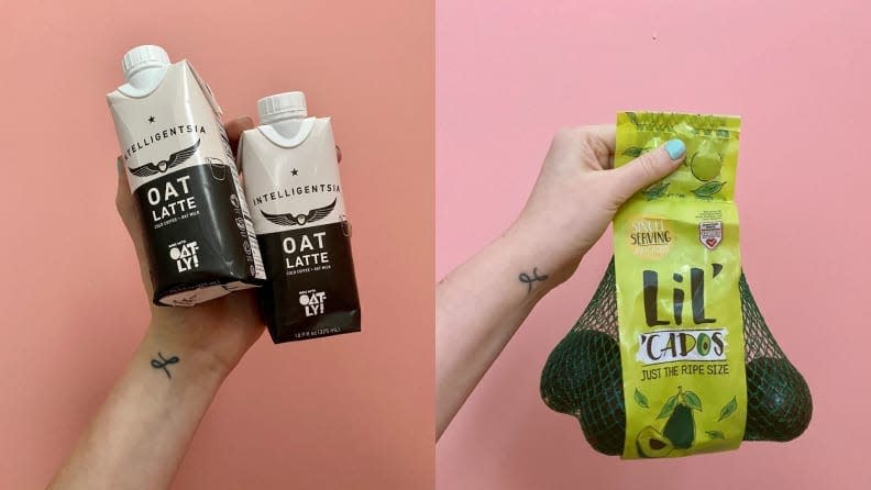 I'm obsessed with these mini avocados and my husband  loves  oat milk lattes, so these products were a huge win.