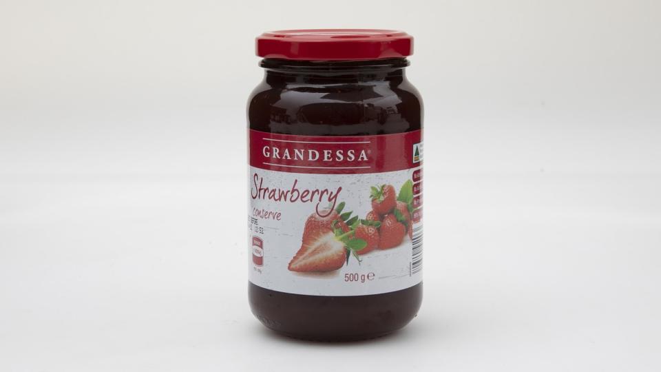 Aldi's jam came in at last place with reviewers saying it had "quite an artificial smell and flavour". Photo: Supplied