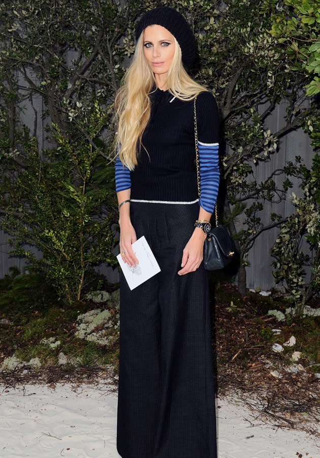 Poppy Delevingne arrived to support sister Cara during the Chanell SS13  Paris Haute Couture Show ©Rex