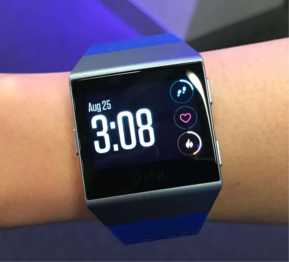 The Ionic will look a bit out of place on people with smaller wrists.