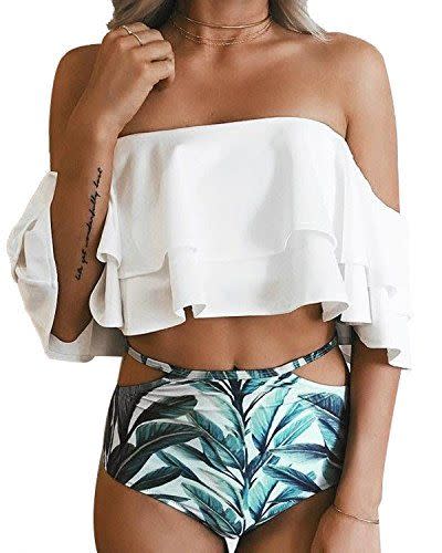 White Two Piece Swimsuit