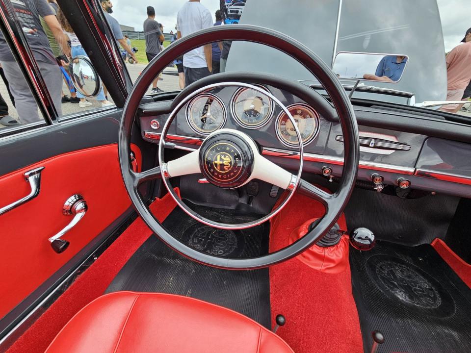 1960 alfa romeo giulietta special at m1 concourse vintage cars and coffee 2024