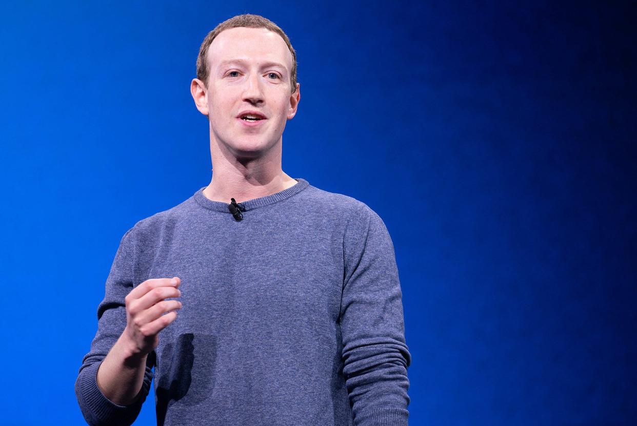 Facebook CEO Mark Zuckerberg announces the plan to make Facebook more private at Facebook's Developer Conference on April 30, 2019.