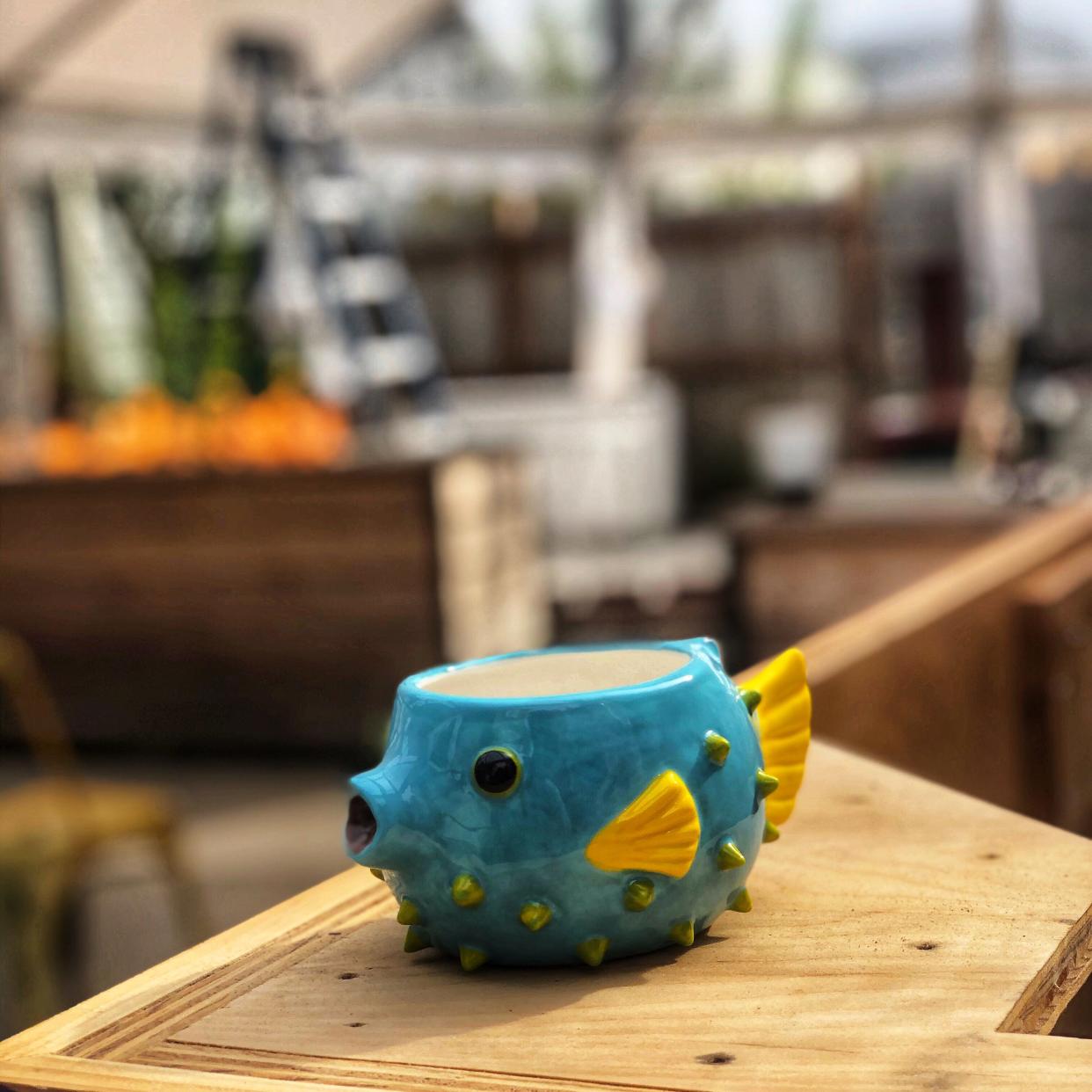 A pufferfish tiki mug for PufferFish, the tiki bar popping up at Hotel Metro in downtown MIlwaukee on June 10. The tiki bar is to start a residency on the hotel's rooftop June 23 that lasts into October.