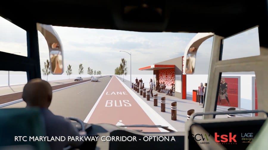 Proposed renderings for the Maryland Parkway project (RTC Southern Nevada)