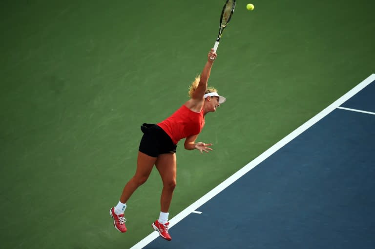 Coco Vandeweghe during her US Open match against Sloane Stephens in New York on August 31, 2015