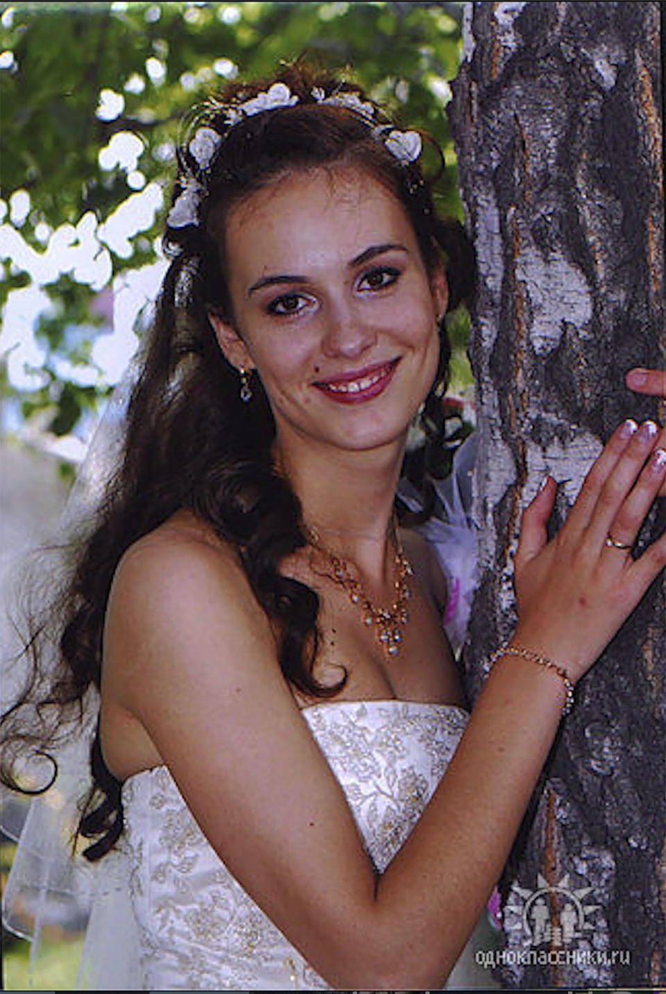 Natalya Dolganovskaya is pictured in a wedding gown. Source: East2West News/Australscope