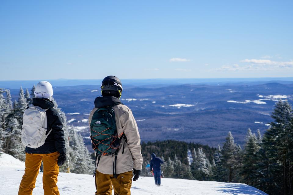 Taking in the view at Mount Snow in West Dover.