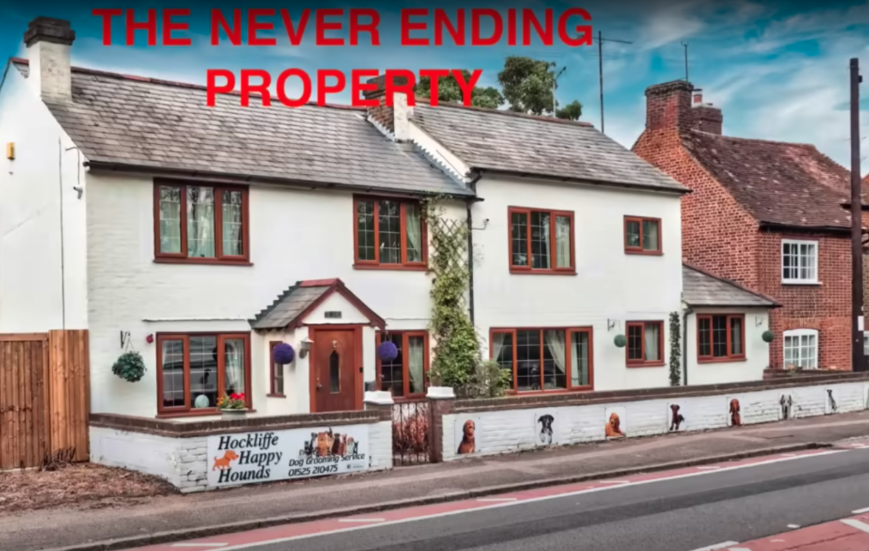 The property listing is a break from the norm with a video tour sung to the theme from 1984 film The Neverending Story. (Rightmove)