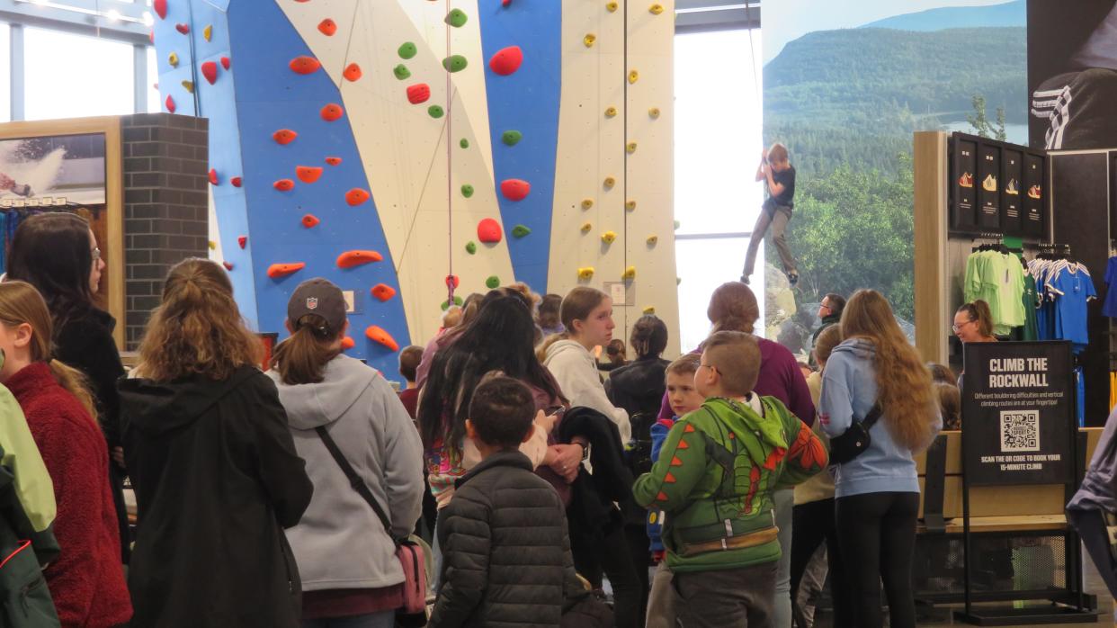 Family Violence Prevention Council of Broome County partnered with Dick’s Sporting Goods offering free rock climbing for its first Come & Play Day event in April 2024.