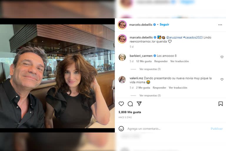 La dupla de la ficción se reunió (Foto Instagram)