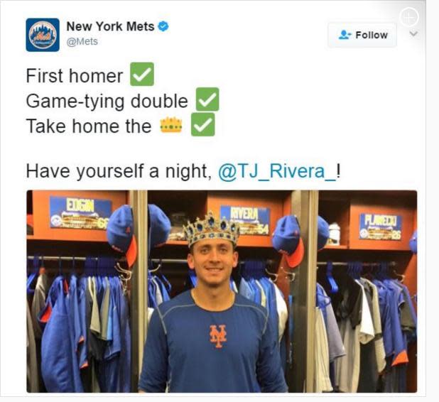 ICYMI: Fan in New York Mets jersey makes a spectacular catch with his cap,  has a real-life blooper moment seconds later