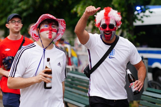 England fans in Berlin