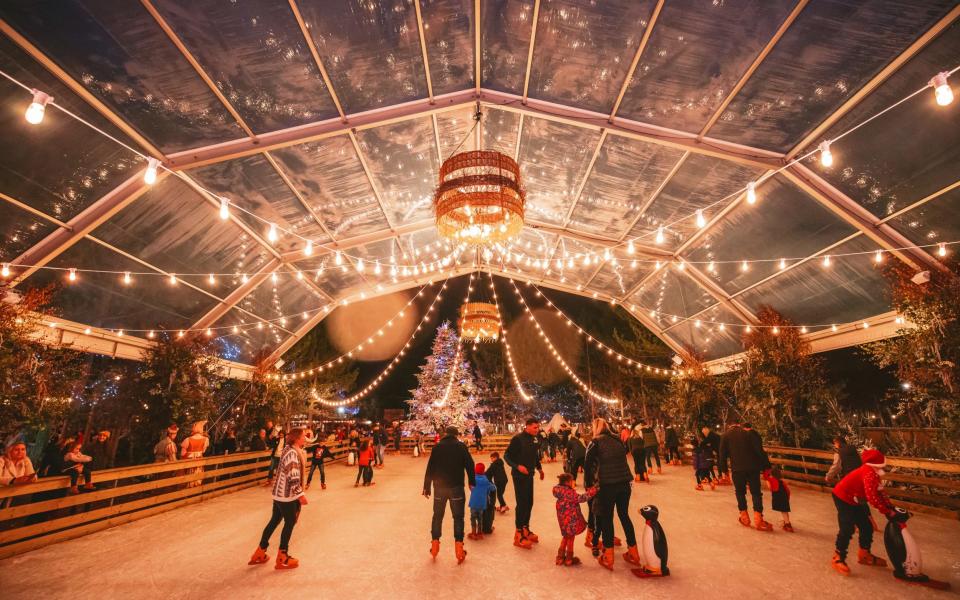 Get into the festive spirit with ice skating at LaplandUK